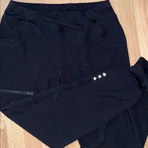 Medium black jogger bottom scrubs